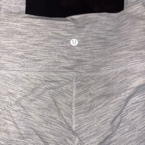 Lululemon Gray Striped Leggings